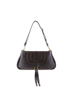 Chloe Black Leather Marcie Clutch Bag