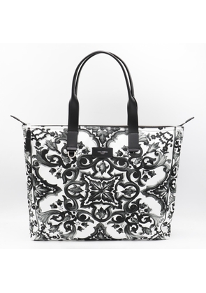 Dolce & Gabbana Black And White Majolica Totes