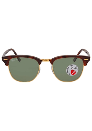 Ray Ban Clubmaster Classic Polarized Green Classic G-15 Unisex Sunglasses RB3016 990/58 51
