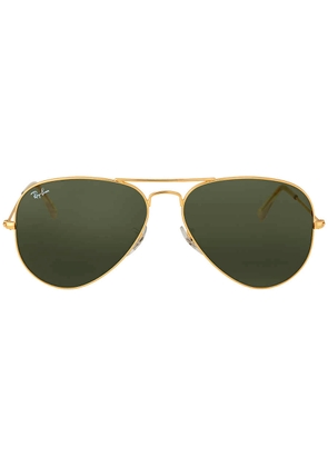 Ray Ban Aviator Classic Green Classic G-15 Unisex Sunglasses RB3025 L0205 58