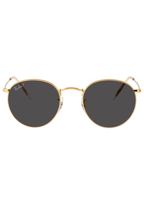 Ray Ban Round Metal Classic Polarized Black Unisex Sunglasses RB3447 919648 50