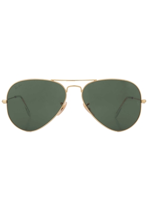 Ray Ban Aviator Aviation Collection G-15 Green Unisex Sunglasses RB3025 W3400 58