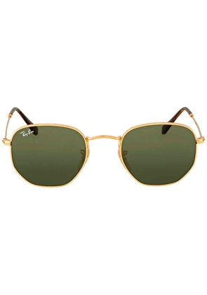 Ray Ban Hexagonal Flat Lenses Green Classic G-15 Unisex Sunglasses RB3548N 001 48