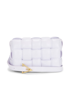 bottega veneta Bottega Veneta Padded Cassette Crossbody Bag in Mirth Washed & Gold - Lavender. Size all.