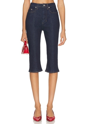 JACQUEMUS Le De-nimes Capri in Dark Navy - Navy. Size 25 (also in 26, 28, 29, 30, 31).