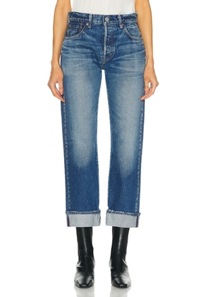 Moussy Vintage Foxwood Straight Jeans in Blue - Denim-Medium. Size 26 (also in ).