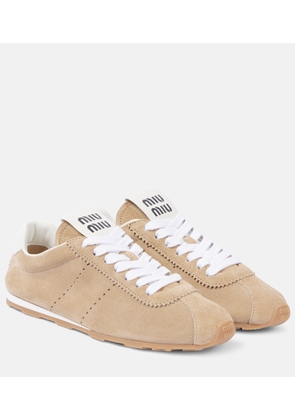 Miu Miu Plume suede sneakers