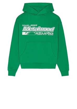Metalwood Studio La Brea Shop Hooded Sweatshirt in Green - Green. Size XL/1X (also in ).