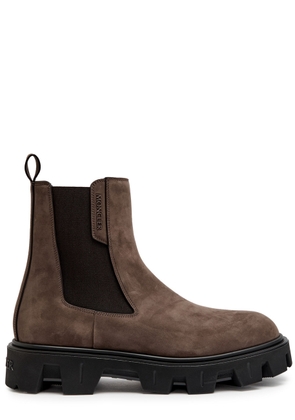 Moncler Peak City Suede Chelsea Boots - Brown - 42 (IT42/ UK8)