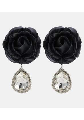 Magda Butrym Mini Rose crystal-embellished drop earrings