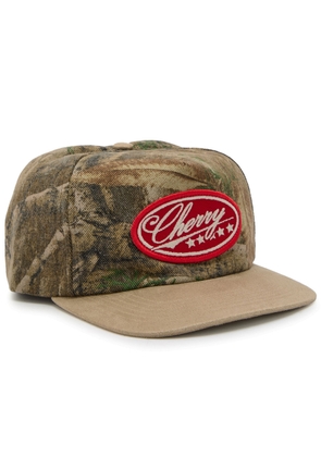 Cherry Los Angeles Camo Five Star Panelled Cotton cap - Green - One Size