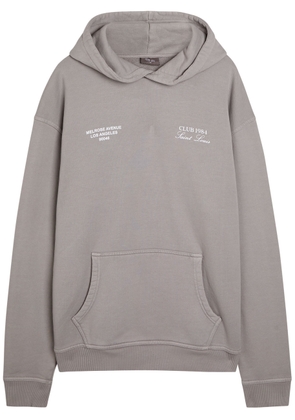 Club 1984 Melrose Hooded Cotton Sweatshirt - Grey - S
