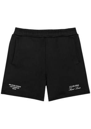 Club 1984 Melrose Printed Cotton Shorts - Black - M
