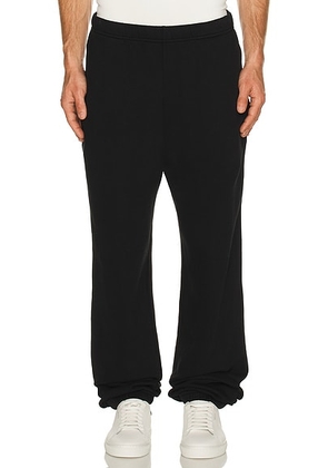 NILI LOTAN Enli Sweatpant in Washed Black - Black. Size S (also in XL/1X, XXL/2X).