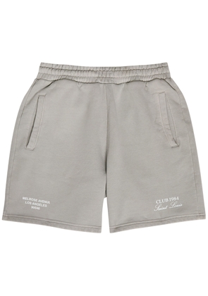 Club 1984 Melrose Printed Cotton Shorts - Grey - S