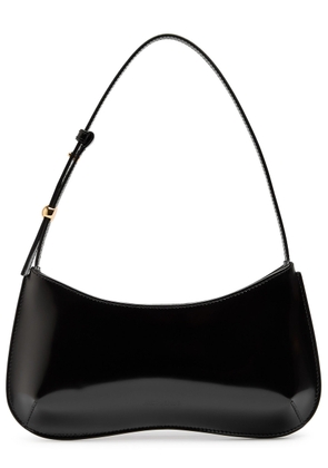 Jacquemus Le Bisou Glossed Leather Shoulder bag - Black - One Size