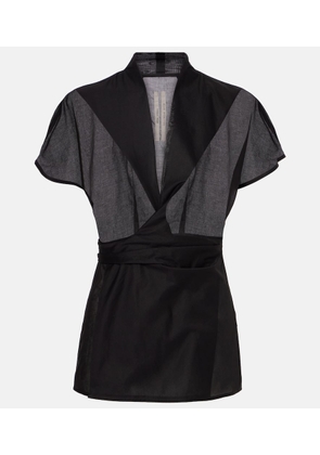 Rick Owens Laura cotton wrap top