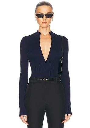 Ronny Kobo Carney Bodysuit in Navy - Navy. Size XL (also in ).