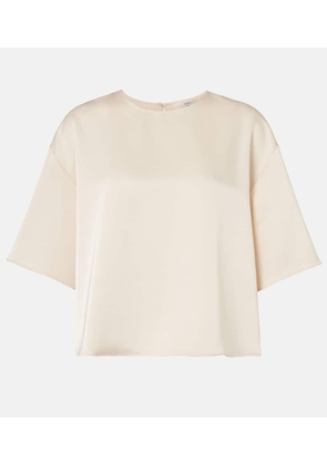 Leset Barb oversized satin t-shirt