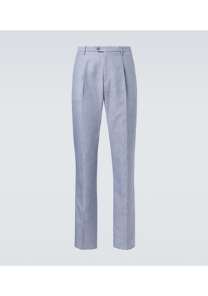 Etro Paisley cotton jacquard straight pants