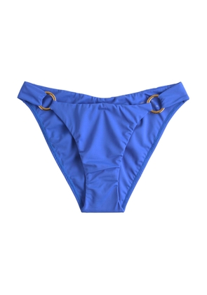 Away That Day Sorrento Ruched Bikini Briefs - Bright Blue - XS (UK6 / XS)