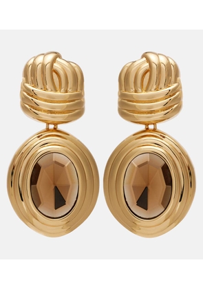 Self-Portrait Crystal-embellished drop earrings