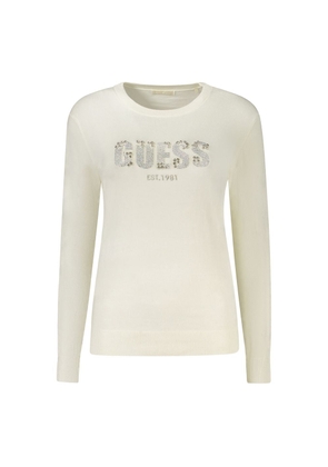 Guess Jeans White Viscose Women Sweater - XXL
