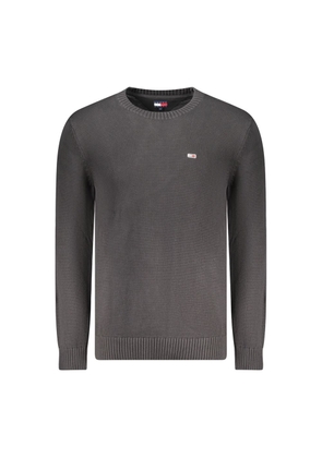 Black Cotton Men Sweater - XXL