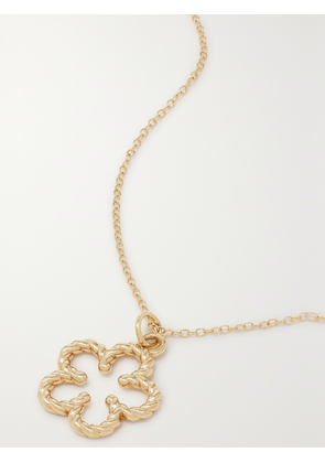 Alison Lou - Flower Streamer 14-karat Gold Necklace - One size