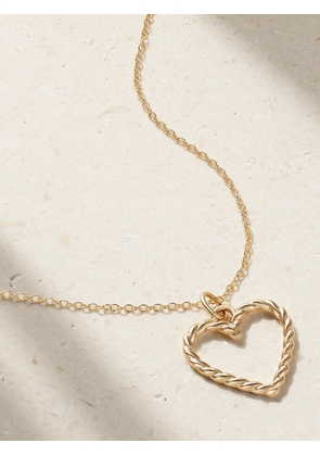Alison Lou - Heart Streamer 14-karat Gold Necklace - One size