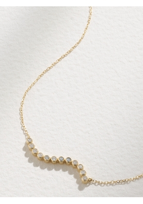 Mateo - Wave 14-karat Gold Diamond Necklace - One size