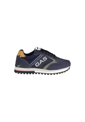 Gas Blue Polyester Men Sneaker - EU40/US7