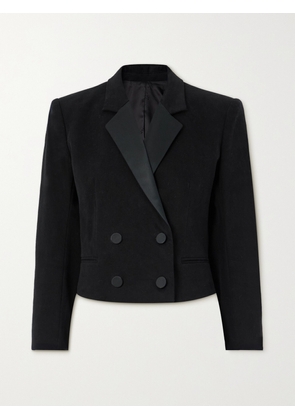 Isabel Marant - Hasta Cropped Double-breasted Wool Blazer - Black - FR 34,FR 36,FR 38,FR 40,FR 42,FR 44