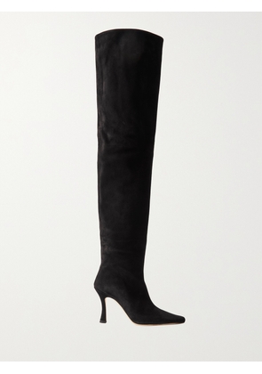 STAUD - Cami Suede Over-the-knee Boots - Black - IT35,IT36,IT36.5,IT37,IT37.5,IT38,IT38.5,IT39,IT39.5,IT40,IT40.5,IT41,IT42