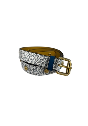 Borbonese Blue Polyvinyl Women's Belt - UNI