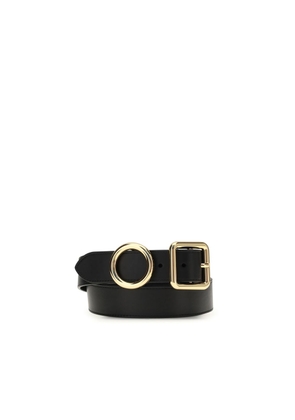 Jacquemus Black Calf Leather Bos Taurus Regular Belt - 75 cm / 30 Inches