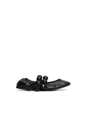 Alaïa Black Calfskin Moccassin - EU37/US7