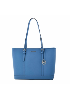 Michael Kors Blue Canvas Tote Bag