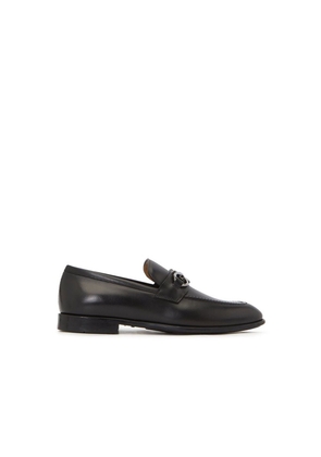 Salvatore Ferragamo Black Calfskin Slip-On Loafers - EU40.5/US7.5