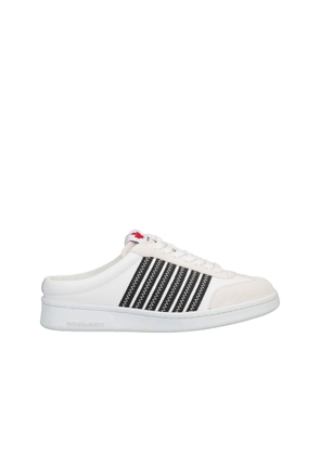 Dsquared² White Calfskin Low Top Sneakers - EU35/US5