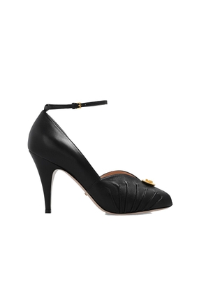 Gucci Black Leather Platform Pumps - EU36/US6