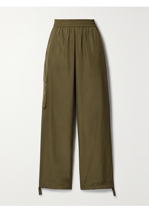 Tibi - Shell Wide-leg Pants - Brown - xx small,x small,small,medium,large,x large