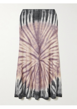 Gabriela Hearst - Olive Tie-dyed Cashmere Midi Skirt - Multi - x small,small,medium,large,x large