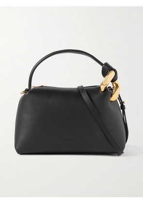 JW Anderson - Jwa Corner Small Chain-embellished Leather Shoulder Bag - Black - One size