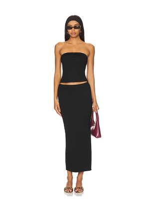 ALL THE WAYS Natalie Skirt Set in Black. Size XL. Also in L.