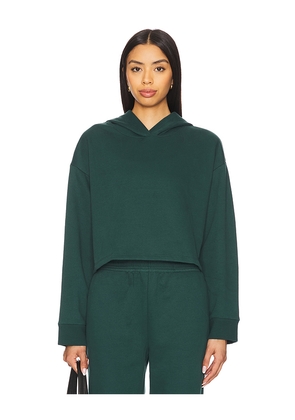 Beyond Yoga Luxe Fleece Happiness Cropped Hoodie in Dark Green. Size S. Also in XL, XS.