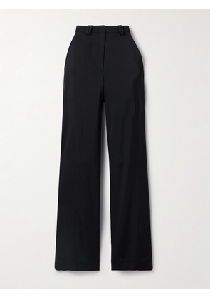 Another Tomorrow - Crepe Straight-leg Pants - Black - IT38,IT40,IT42,IT44,IT46,IT48
