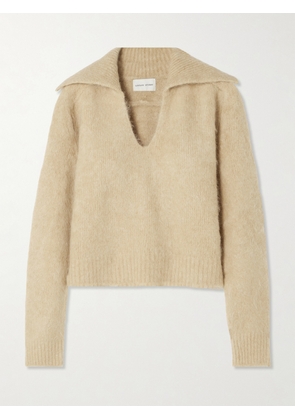 Loulou de Saison - Ambrose Brushed Alpaca-blend Sweater - Brown - x small,small,medium,large,x large