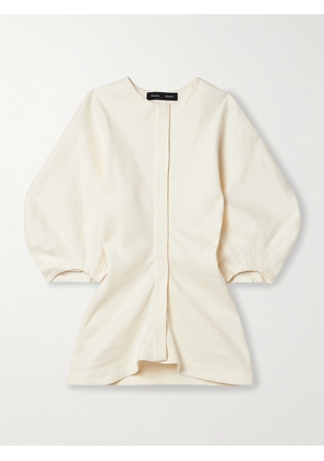 Proenza Schouler - Reagan Linen-blend Twill Top - White - US0,US2,US4,US6,US8,US10