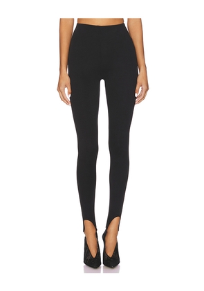 AFRM Jasmine Stirrup Pant in Black. Size L. Also in S, XL.